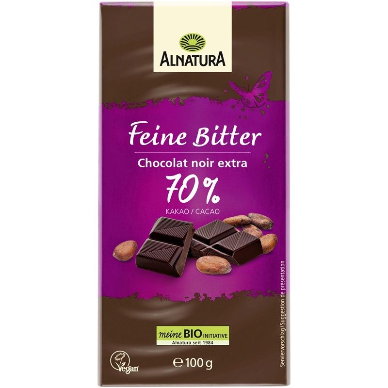 ALNATURA BIO FEINE BITTER SCHOKOLADE 100G