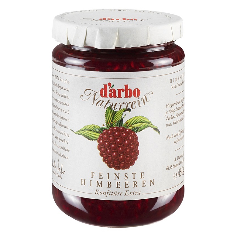 DARBO FEINSTE HIMBEEREN KONFITUERE EXTRA 450G