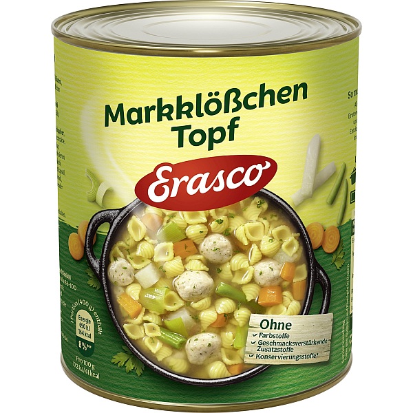 ERASCO MARKKLOESSCHEN - TOPF 800G