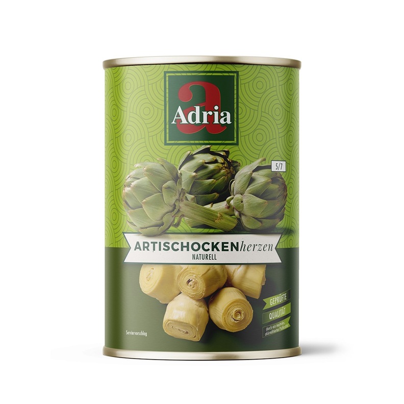 ADRIA ARTISCHOCKENHERZEN NATURELL 5/7 425ML