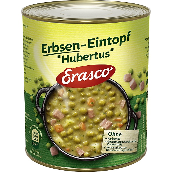 ERASCO ERBSEN - EINTOPF HUBERTUS 800G