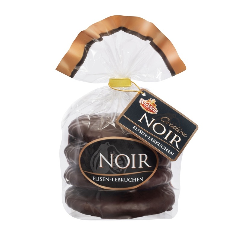 WICKLEIN " NOIR " FEINSTE NUERNBERGER ELISEN - LEBKUCHEN SCHOKOLIERT 275G