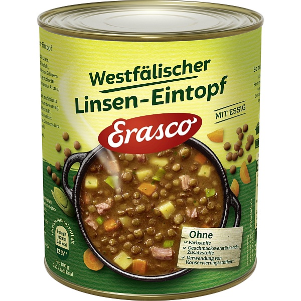 ERASCO LINSEN  - EINTOPF WESTFAELISCH 800G