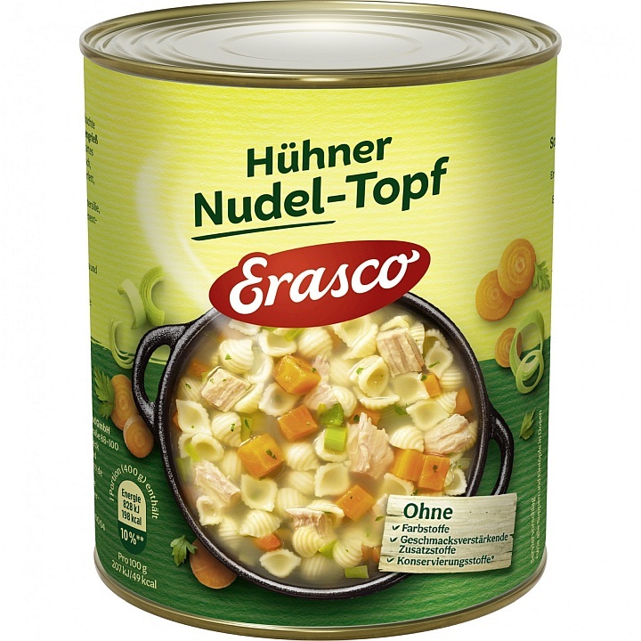 ERASCO HUEHNER - NUDELTOPF 800G