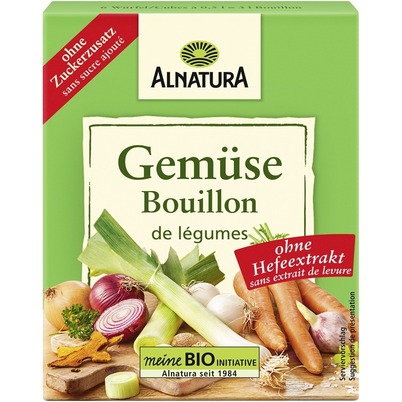 ALNATURA BIO GEMUESE BOUILLON WUERFEL - HEFEFREI - 66G