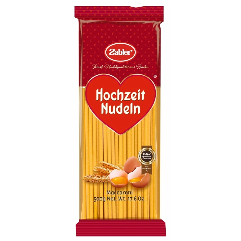 ZABLER HOCHZEIT NUDELN MACCARONI 500G