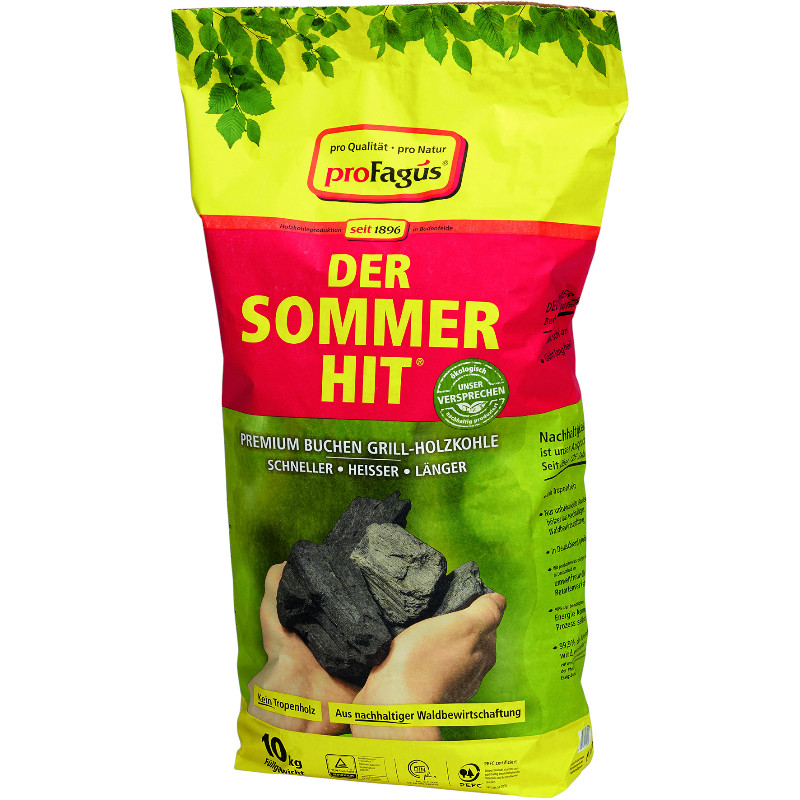PROFAGUS DER SOMMER HIT PREMIUM BUCHEN HOLZKOHLE 10KG