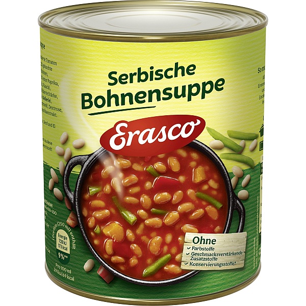 ERASCO SERBISCHE BOHNENSUPPE 800G