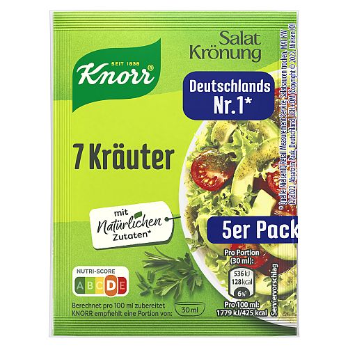 KNORR SALATKROENUNG 7 - KRAEUTER 5ER PACK