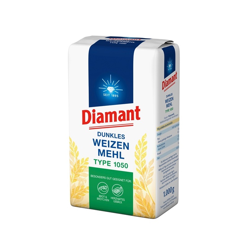 DIAMANT DUNKLES WEIZENMEHL TYP 1050 1KG