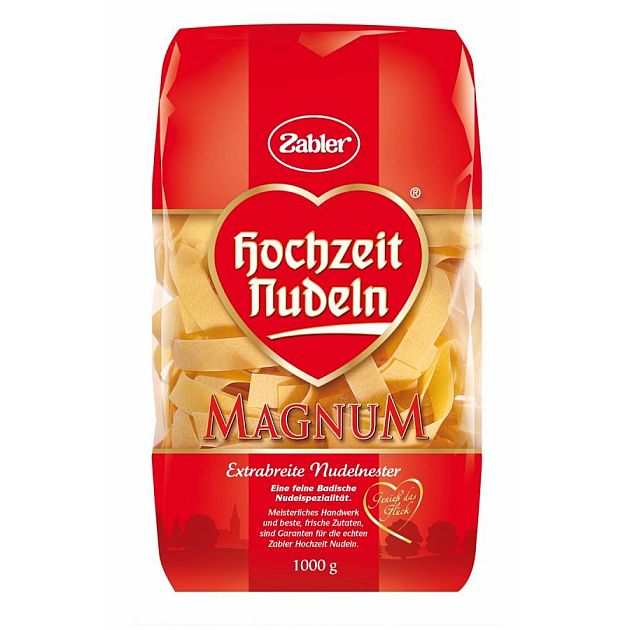 ZABLER HOCHZEIT NUDELN EXTRABREITE NUDELNESTER 1KG