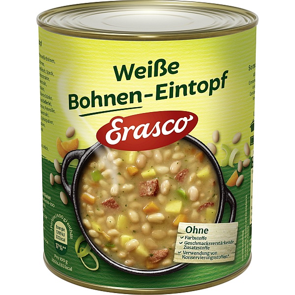 ERASCO WEISSE BOHNEN - EINTOPF 800G