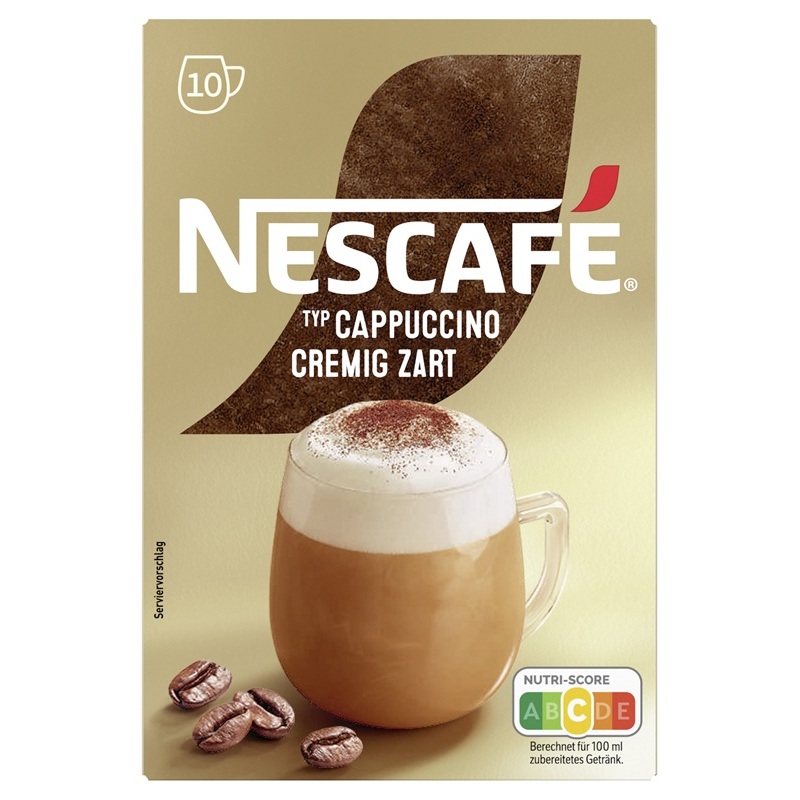 NESCAFÉ TYP CAPPUCCINO - CREMIG ZART 10 X 14G PACKUNG